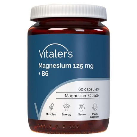 Vitaler's Magnesium 125 mg + Vitamin B6 - 60 Capsules