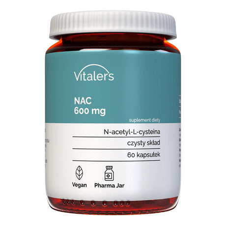 Vitaler's NAC (N-acetyl-L-cysteine) 600 mg - 60 Capsules