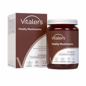 Vitaler's Vital Mushrooms, 6 Mushroom Extracts - 60 Capsules