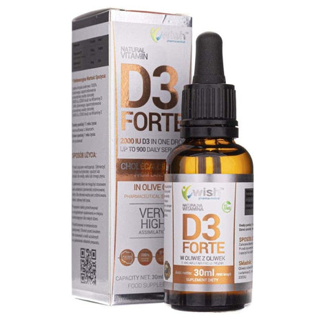 Wish Vitamin D3 FORTE 2000 IU Drops - 30 ml