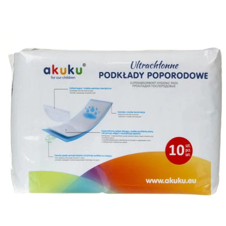 Akuku Ultra-Absorbent Postnatal Pads - 10 pieces