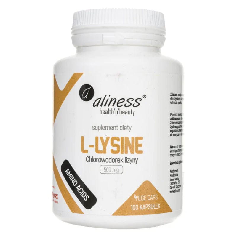 Aliness L-Lysine (Hydrochloride) 500 mg - 100 Capsules