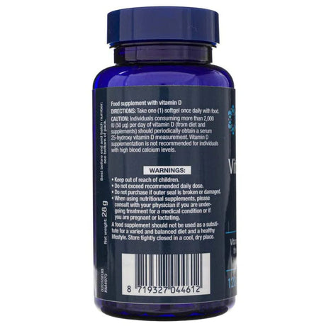 Life Extension Vitamin D3 75 mcg (3000 IU) - 120 Softgels