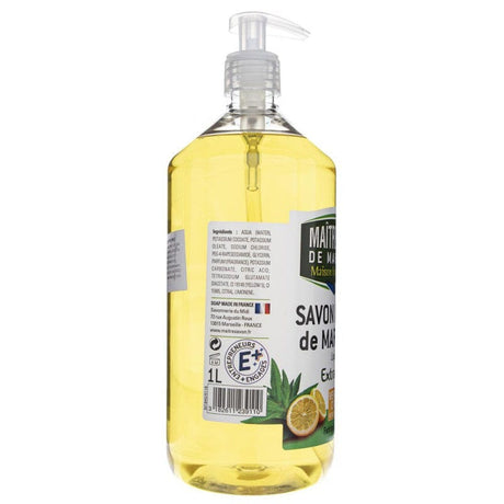 Maître Savon Lemon Verbena Liquid Marseille Soap - 1000 ml