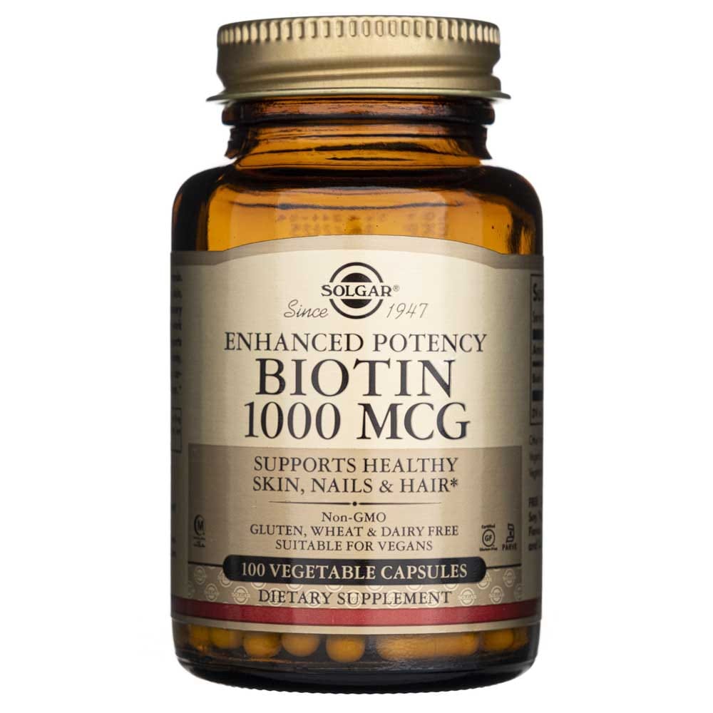 Solgar Biotin 1000 mcg - 100 Veg Capsules