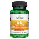 Swanson Vitamin B6 Pyridoxine 100 mg - 100 Capsules